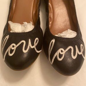 Ellen Degeneres Langston Ballet Flat Black Love 8